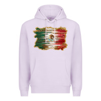 Lilac mexican flag with leopard Premium Hoodie - RanaPortraitStore