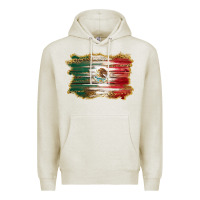 Oatmeal Heather mexican flag with leopard Premium Hoodie - RanaPortraitStore