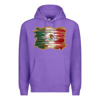Purple mexican flag with leopard Premium Hoodie - RanaPortraitStore