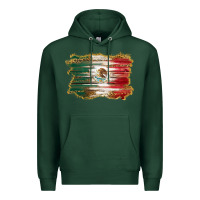 Sports Green mexican flag with leopard Premium Hoodie - RanaPortraitStore