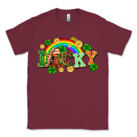 Burgundy lucky gnome St. Patricks Day Classic Tee - FaDigitalArtStudio