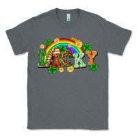 Charcoal Heather lucky gnome St. Patricks Day Classic Tee - FaDigitalArtStudio
