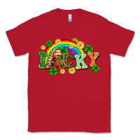 Red lucky gnome St. Patricks Day Classic Tee - FaDigitalArtStudio