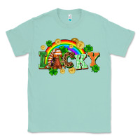 Seafoam lucky gnome St. Patricks Day Classic Tee - FaDigitalArtStudio