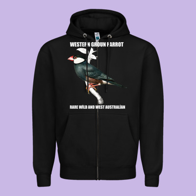 Western Ground Parrot Rare Wild And West Australian Zipper Hoodie Designed By Bettercallsaul