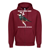 Burgundy western ground parrot rare wild and west australian Zipper Hoodie - Bettercallsaul