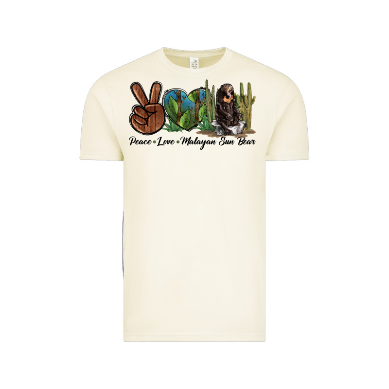 Peace Love Malayan Sun Bear Vintage Tee by LillyAllenDesigns | Teevron