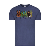 Vintage Denim Peace Love Malayan Sun Bear Vintage Tee - LillyAllenDesigns