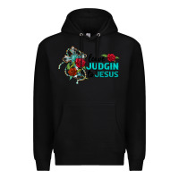 Black leave judgin to jesus Premium Hoodie - BarkalooDesign