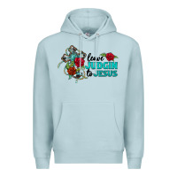 Blue Mist leave judgin to jesus Premium Hoodie - BarkalooDesign