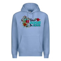 Colony Blue leave judgin to jesus Premium Hoodie - BarkalooDesign