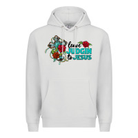 Dove Grey leave judgin to jesus Premium Hoodie - BarkalooDesign