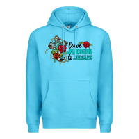 Ocean Blue leave judgin to jesus Premium Hoodie - BarkalooDesign