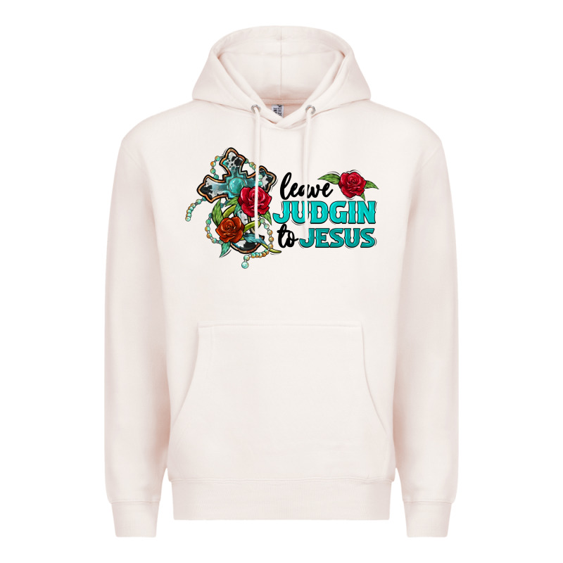Leave Judgin To Jesus Premium Hoodie by BarkalooDesign | Teevron