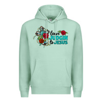 Seafoam leave judgin to jesus Premium Hoodie - BarkalooDesign