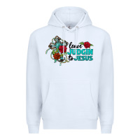 White leave judgin to jesus Premium Hoodie - BarkalooDesign