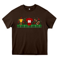 Chocolate Brown trophy cup american football uniform libbey glass Heavy Core Tee - BundleAndBundleShop