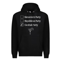 Black democratic republican cocktail party funny Premium Hoodie - artisFamous