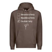 Coffee democratic republican cocktail party funny Premium Hoodie - artisFamous
