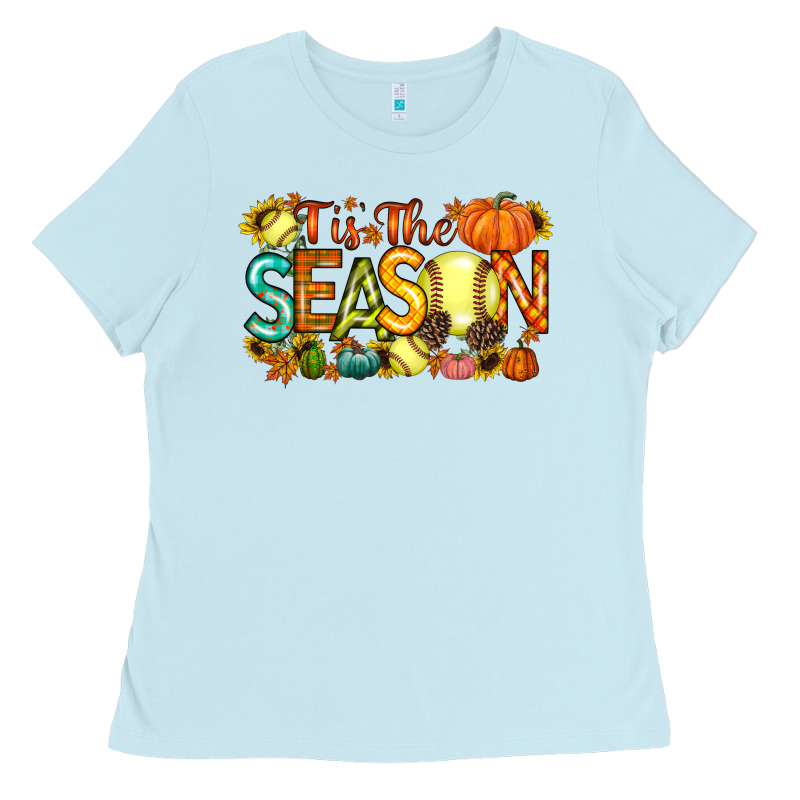 Tis The Season Softball Ladies Tee by RacoonDesign | Teevron