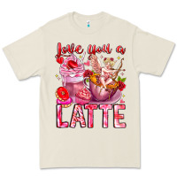 Bone Love You Latte Valentine Cupid Premium Tee - CowhideDigitalArt