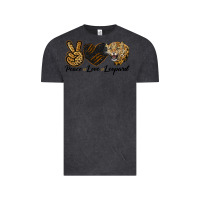 Vintage Black Peace Love Lion Head Vintage Tee - LillyAllenDesigns