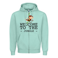 Seafoam Welcome To The Jungle Zipper Hoodie - Bettercallsaul