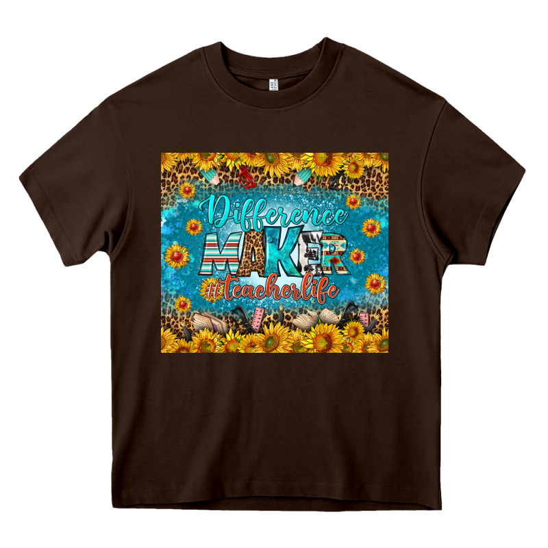 Difference Maker Teacher Life Tumbler Heavy Core Tee by BundleAndBundleShop | Teevron