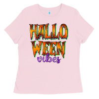 Bubblegum Pink halloween vibes Ladies Tee - RacoonDesign
