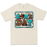 Bone Game day American Football leopard frame Premium Tee - LillyAllenDesigns