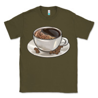 Army Green coffee  americano Classic Tee - BarkalooDesign