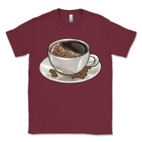 Burgundy coffee  americano Classic Tee - BarkalooDesign