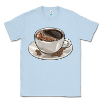 Dusty Blue coffee  americano Classic Tee - BarkalooDesign