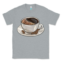 Heather Grey coffee  americano Classic Tee - BarkalooDesign