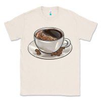 Natural coffee  americano Classic Tee - BarkalooDesign