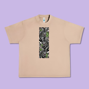 Zebra Urban Heavy Tee Designed By Lillyallendesigns