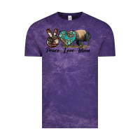Cloud Purple Peace lLve Bison Vintage Tee - LillyAllenDesigns