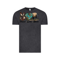 Vintage Black Peace lLve Bison Vintage Tee - LillyAllenDesigns