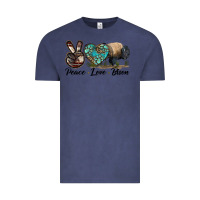 Vintage Denim Peace lLve Bison Vintage Tee - LillyAllenDesigns