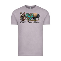 Vintage Zinc Peace lLve Bison Vintage Tee - LillyAllenDesigns