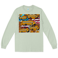 Matcha school bus American flag sunflower cowhide leopard Long Sleeve Tee - Artiststas