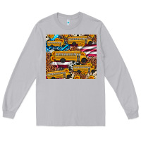 Moon Dust school bus American flag sunflower cowhide leopard Long Sleeve Tee - Artiststas