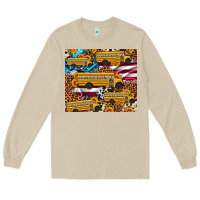 Mushroom school bus American flag sunflower cowhide leopard Long Sleeve Tee - Artiststas