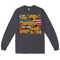Smoke school bus American flag sunflower cowhide leopard Long Sleeve Tee - Artiststas