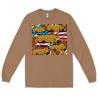 Toasted Coconut school bus American flag sunflower cowhide leopard Long Sleeve Tee - Artiststas
