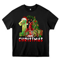 Black first christmas Heavy Core Tee - FaDigitalArtStudio