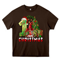Chocolate Brown first christmas Heavy Core Tee - FaDigitalArtStudio