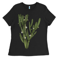 Black cereus jamacaru Ladies Tee - LillyAllenDesigns