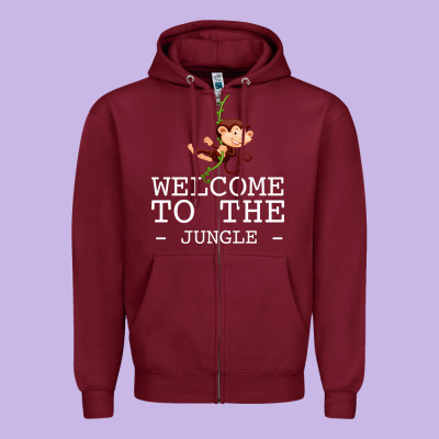 Welcome To The Jungle Zipper Hoodie Designed By Bettercallsaul