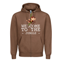 Chestnut Welcome To The Jungle Zipper Hoodie - Bettercallsaul